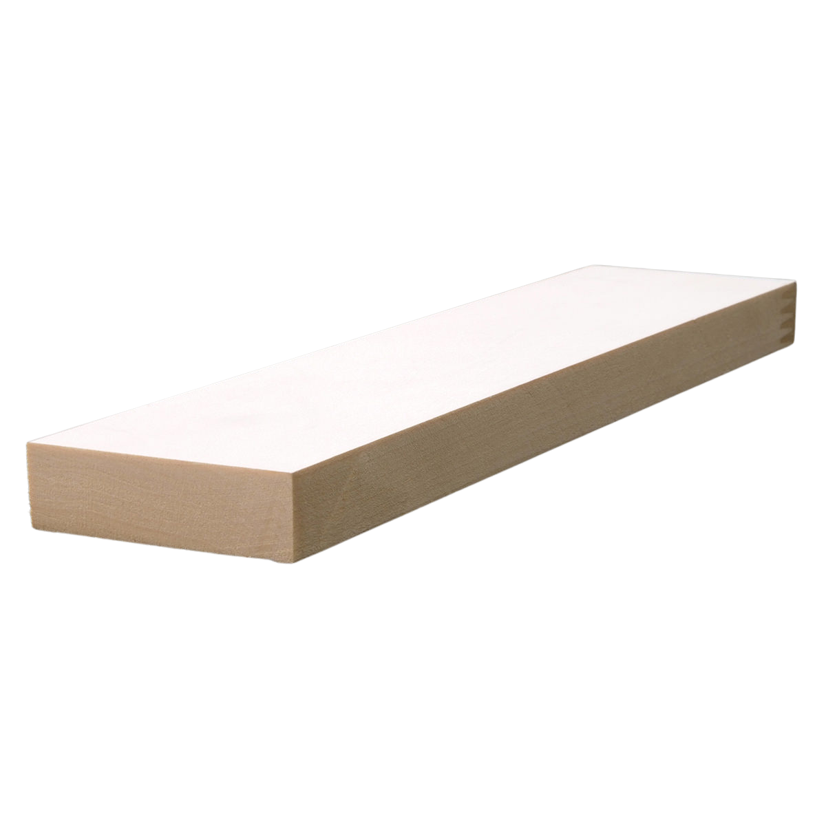 3/4" x 2-1/2" Finger Jointed Pine Primed Surfaced Four Sides Moulding, by Linear Foot
