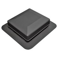 ROOF LOUVER BLACK SQUARE TOP