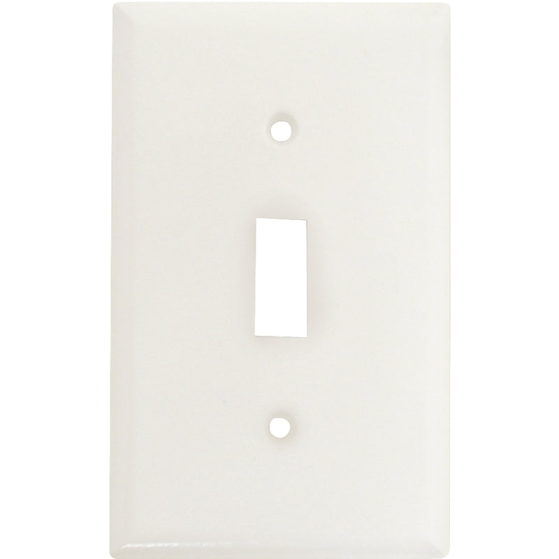 1 Gang Wall Plate Toggle, White
