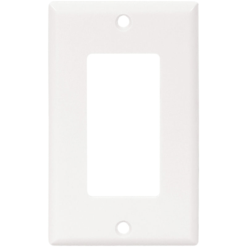 1 Gang Standard Wall Plate, White Deco