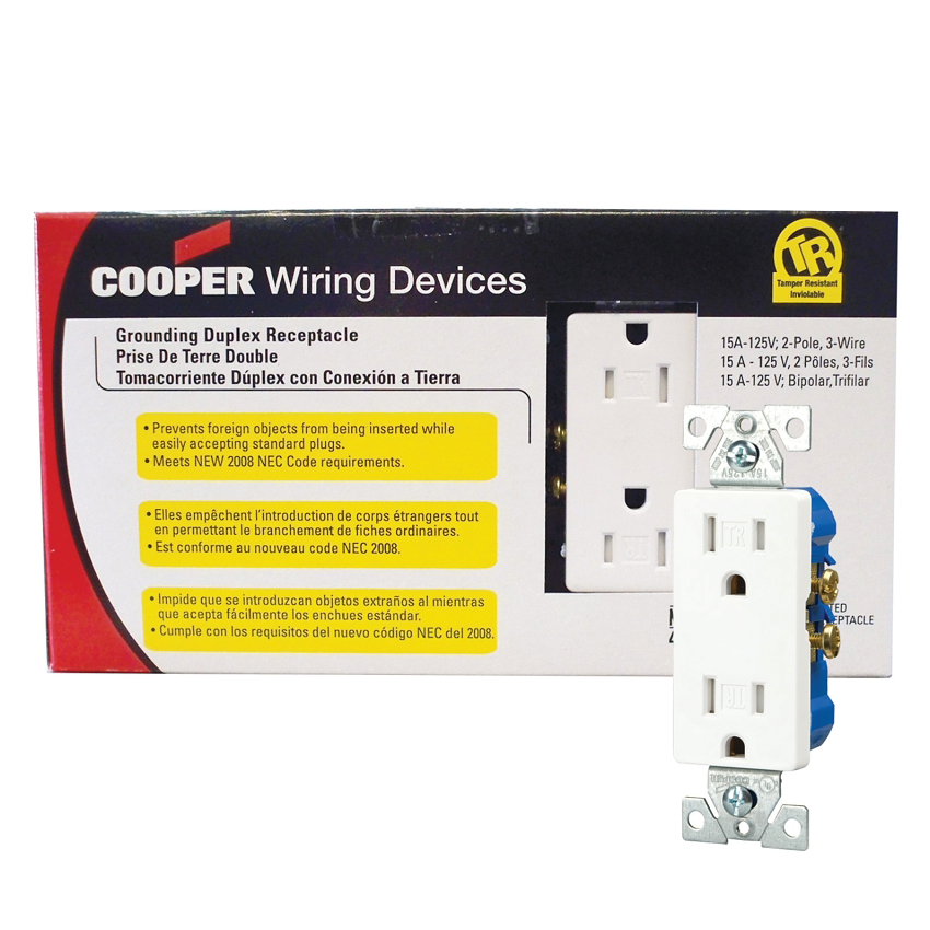 15AMP Tamper Resistance Receptacle (10 Pack)