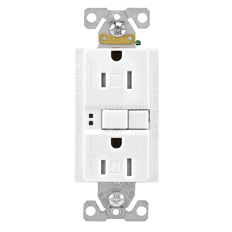 GFCI Receptacle, White