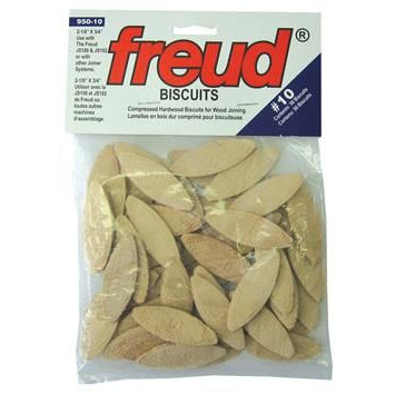 #10 Freud Plate Joiner Biscuits Splines, (50/Bag)