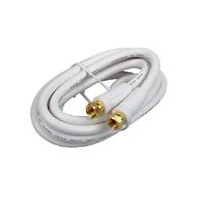 CABLE COAXIAL 6 FT RG6 COAX WHITE