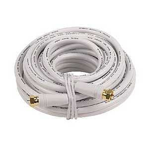 25' RG6 Coaxial Cable, White