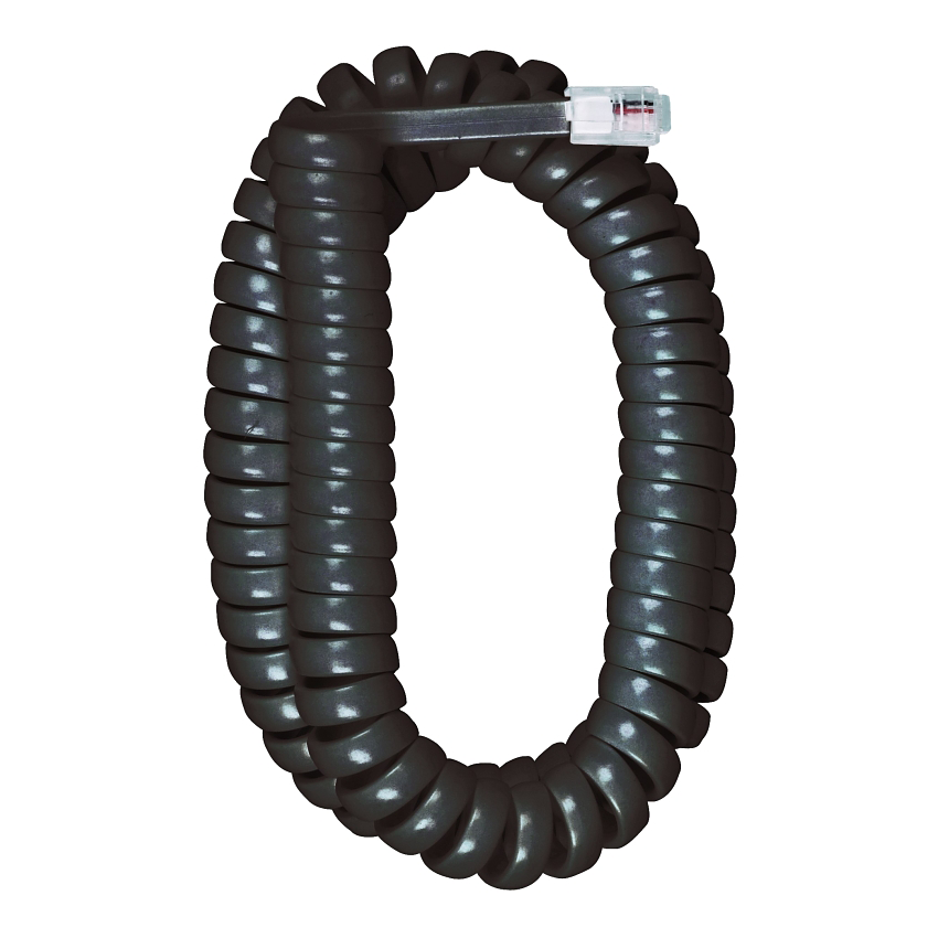 12' Coil Cord Replacement, Black