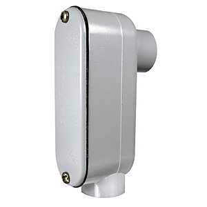1-1/2" PVC Conduit LB Access Fitting, Grey