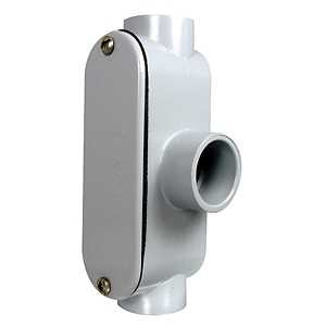 1" PVC Conduit TB Access Fitting, Grey