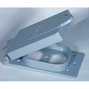 20241 PVC 1 Gang Duplex Receptacle Cover, White