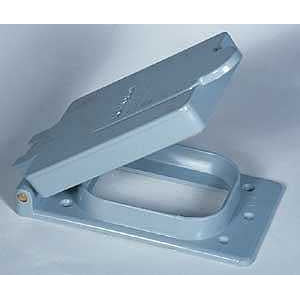 20243 PVC Conduit GFCI Box Cover, White