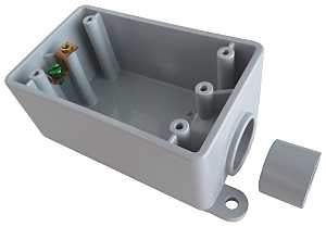 PVC SWITCH BOX 1/2 AND 3/4 IN