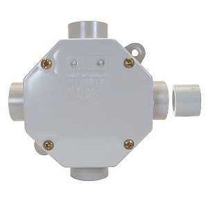 20039 PVC Conduit Octagon Box, Grey