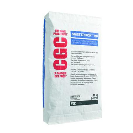 CGC SHEETROCK Brand 90 Setting-Type Joint Compound, Powdered, 11 kg Bag, 1 Bag