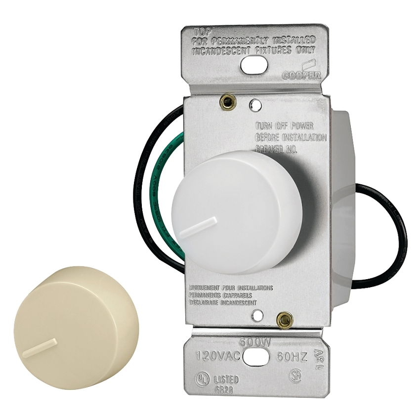 3-Way Rotary Dimmer (White & Ivory)