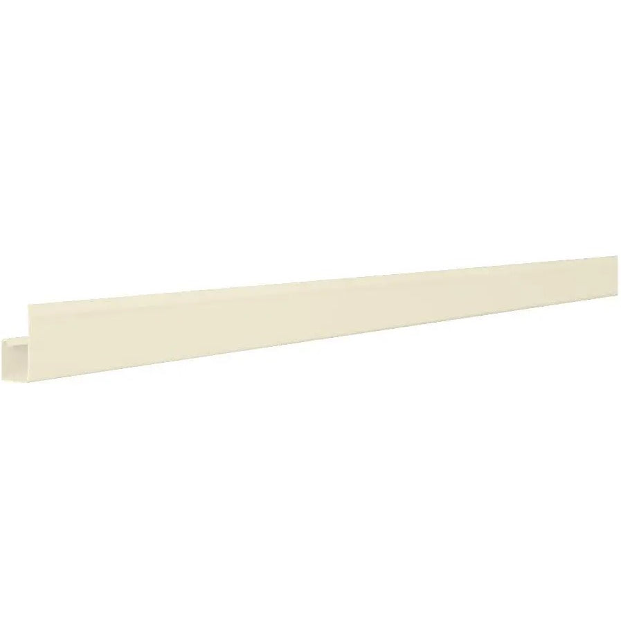1/2" X 12'  Aluminum Soffit J-Trim, Almond