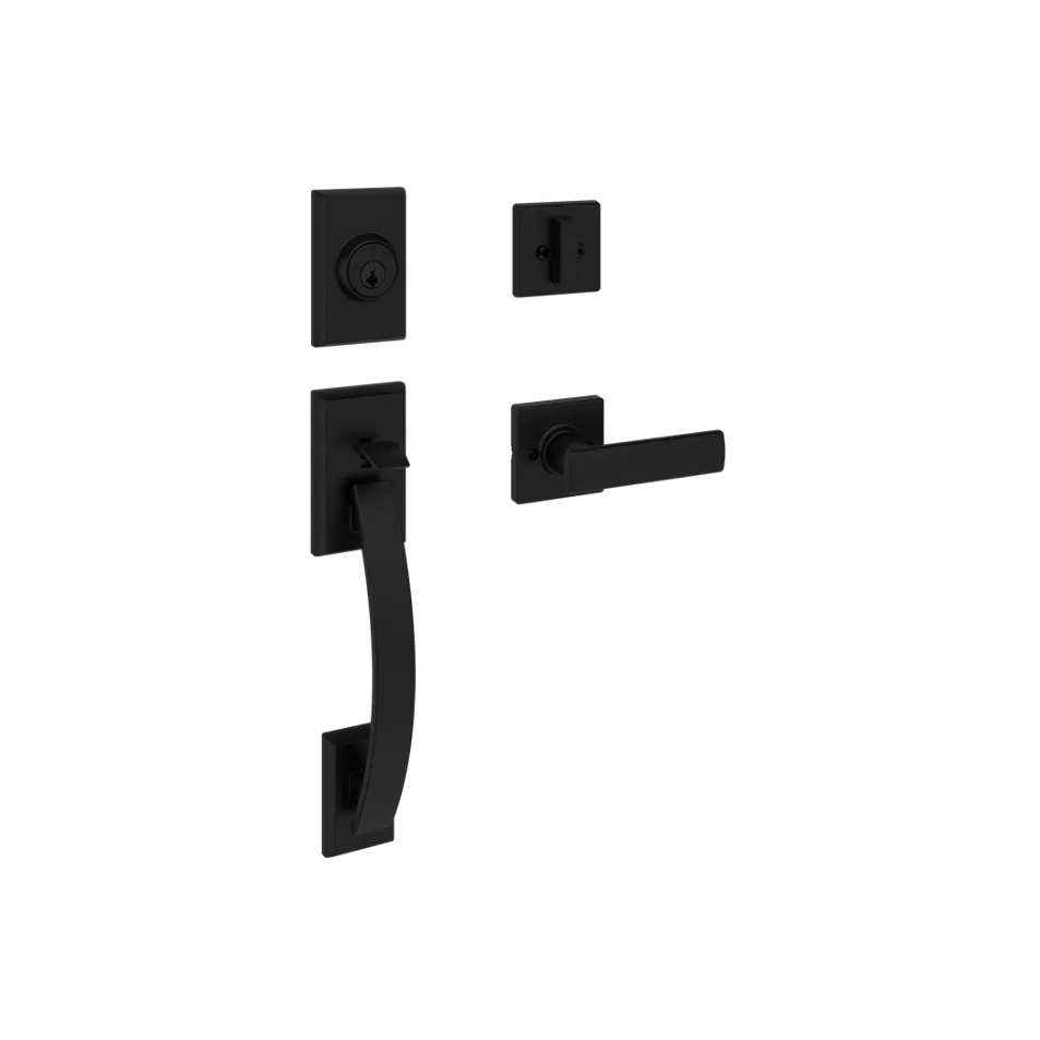 Tavaris- Breton Lever- Keyed Entry Gripset, Matte Black