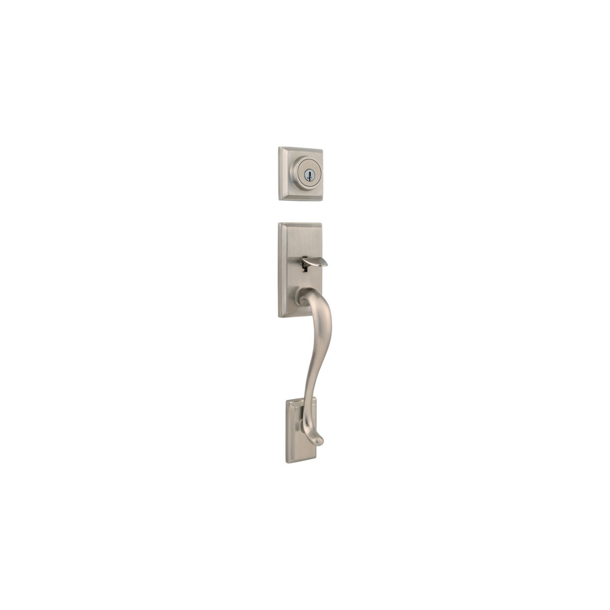 Hawthorne Lock Entrance (exterior only) - with SmartKey Satin Nickel
