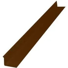 ALUMINUM DRIP CAP RETURNED EDGE 12' BROWN