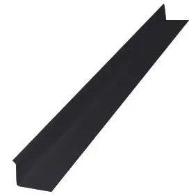 ALUMINUM DRIP CAP RETURNED EDGE 12' BLACK
