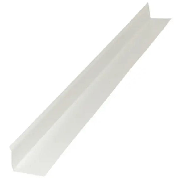 ALUMINUM DRIP CAP RETURNED EDGE 12' WHITE