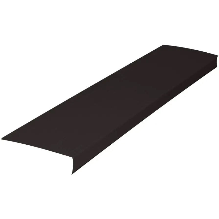 6" Aluminum Fascia Ribbed Face 9'10", Brown