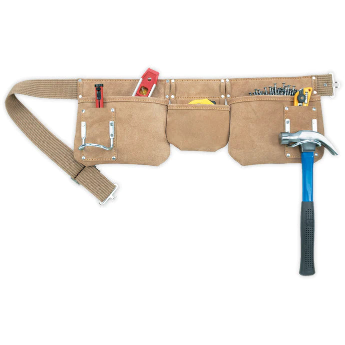 5-Pocket Split-Leather Carpenter Apron