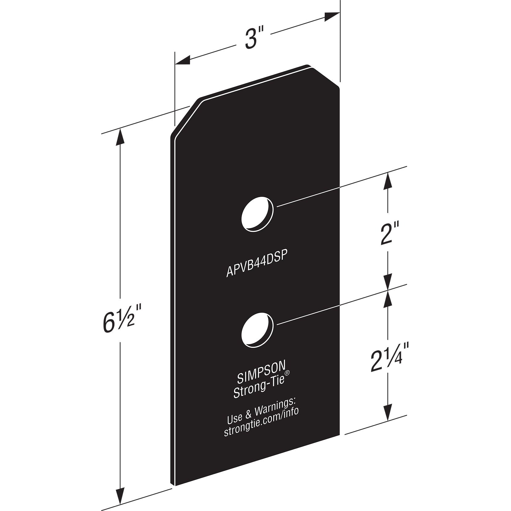 Decorative Post Base Side Plate for 4x (2 Pack)