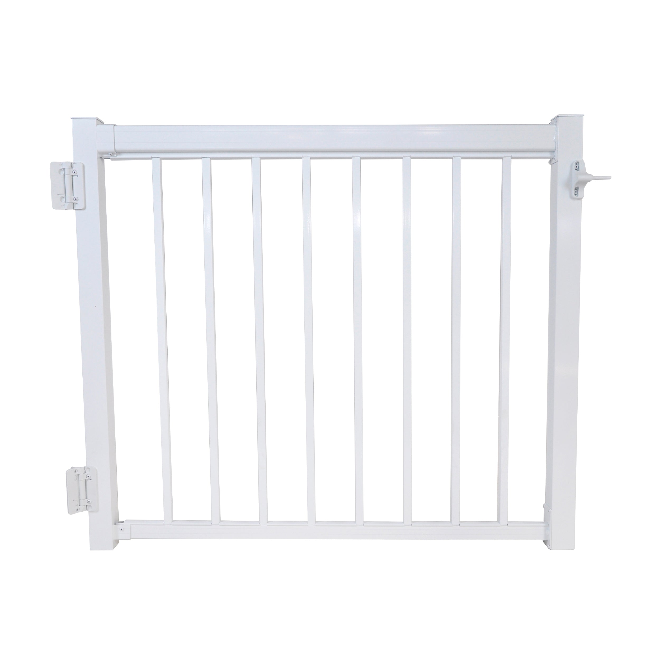 48" Straight Picket Gate Package, White (For 42")