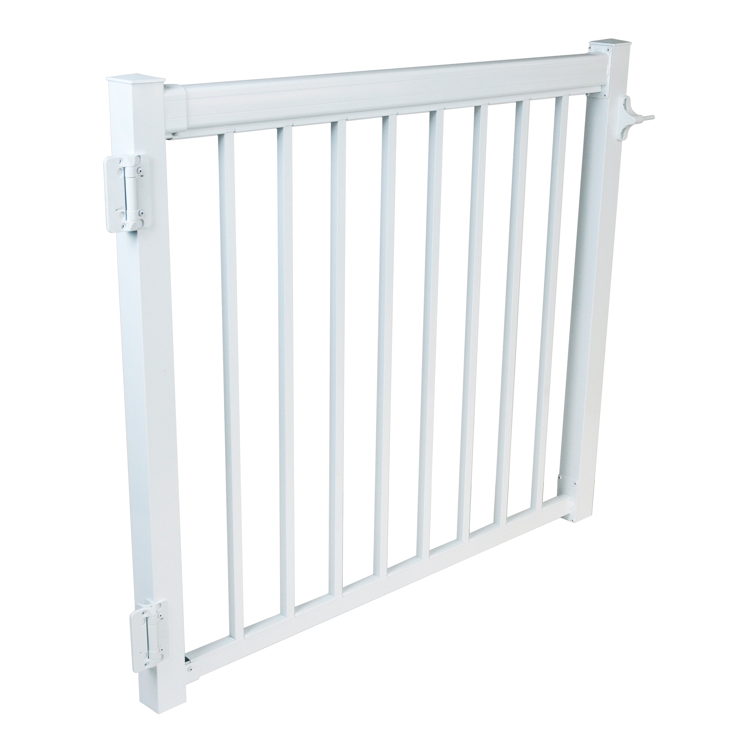 48" Straight Picket Gate Package, White (For 42")