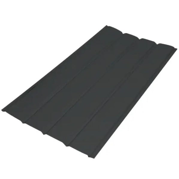 16" Aluminum 4-Panel Soffit-Plain, Black