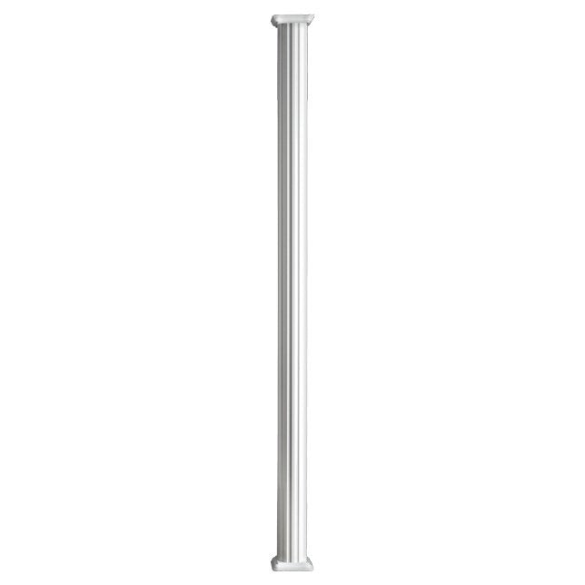 Colonial Elegance Round Aluminum Column 7.25"x8', White