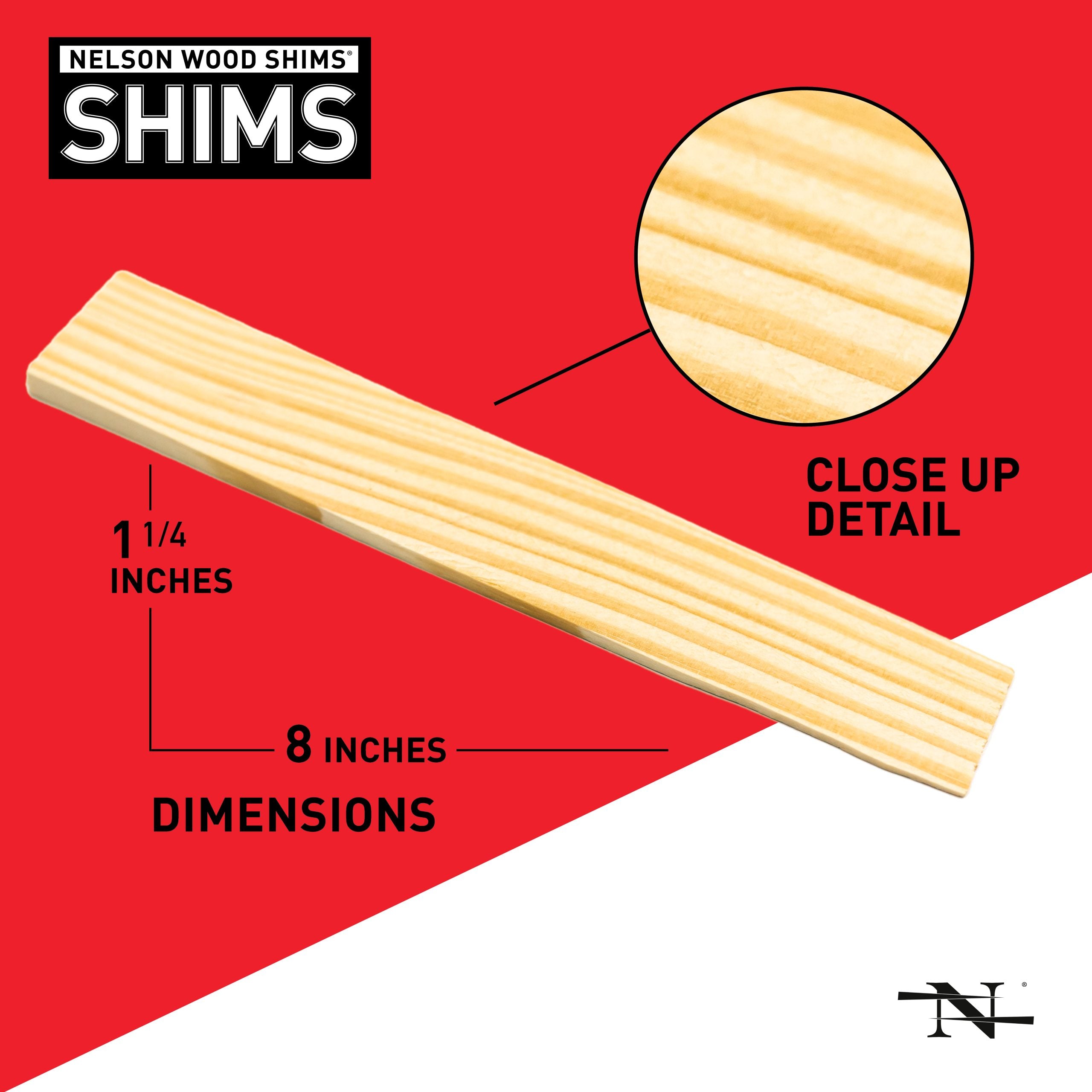 8" Pine Shims (120/Pack)