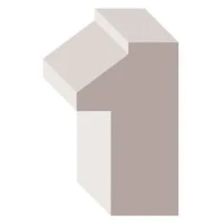3/4"x3-1/4" Contemporary Primed Finger Jointed Primed Poplar Back Band
