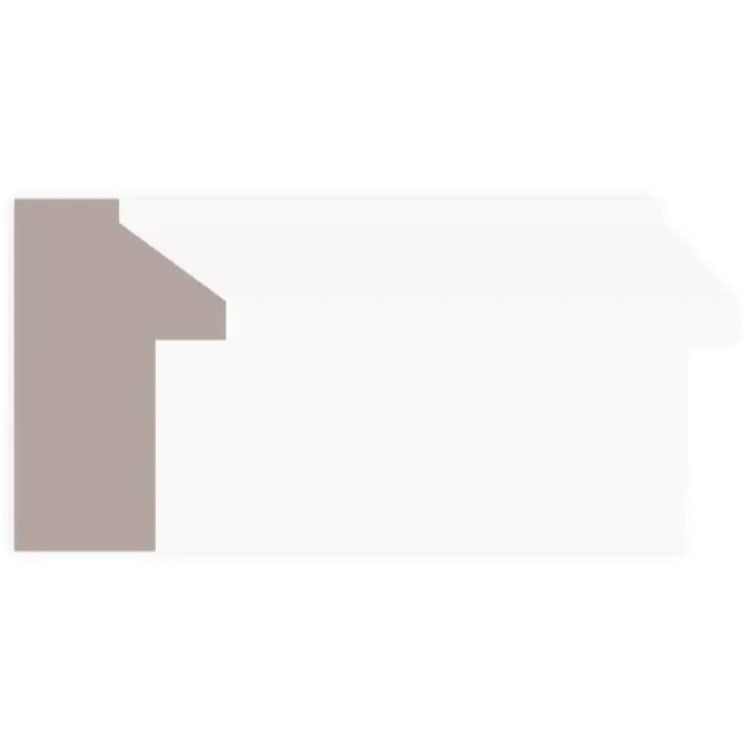 3/4"x3-1/4" Contemporary Primed Finger Jointed Primed Poplar Back Band