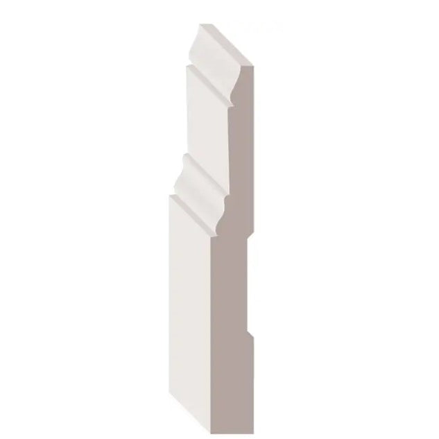 5/8"x5-1/4" Primed Finger Jointed Poplar Step Baseboard