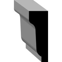 9/16"x1-1/2" Finger Jointed Primed Pine Panel , by Linear Foot