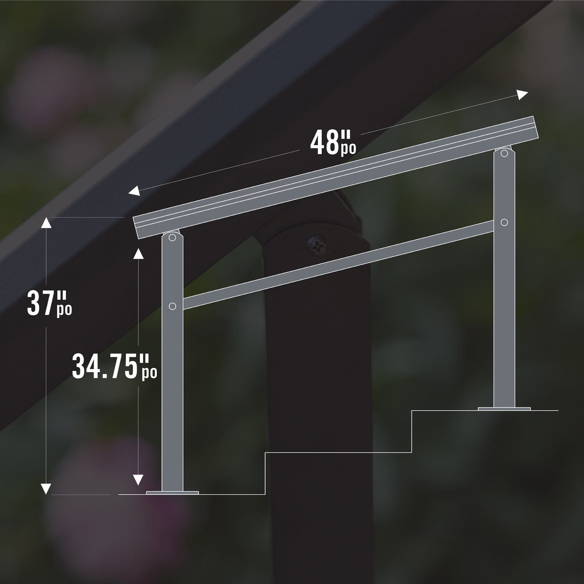 Aluminum Stoop Railing Kit