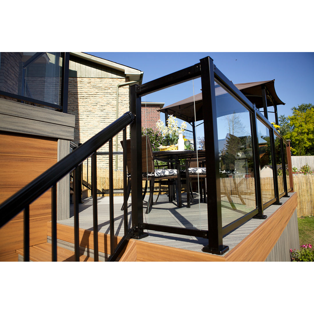 Stair Line Post, Textured Black (For 42")