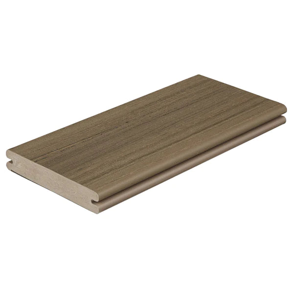 1" x 6" x 12' Fiberon Paramount Grooved Decking, Brownstone
