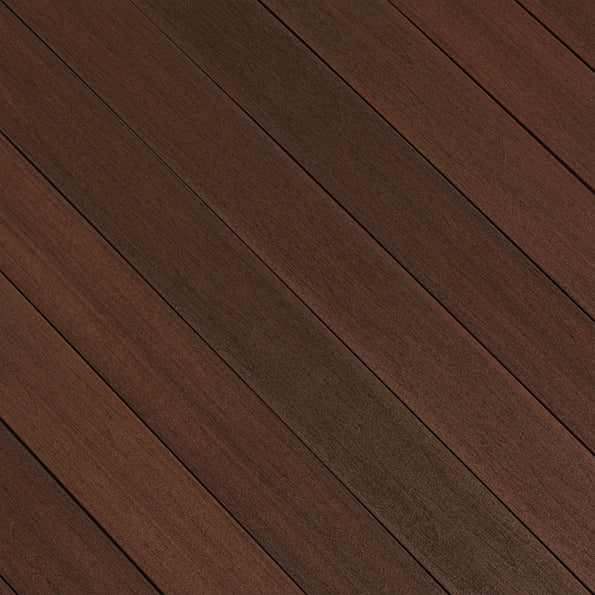 1" x 6" x 20' Fiberon Concordia Square Decking, Burnt Umber
