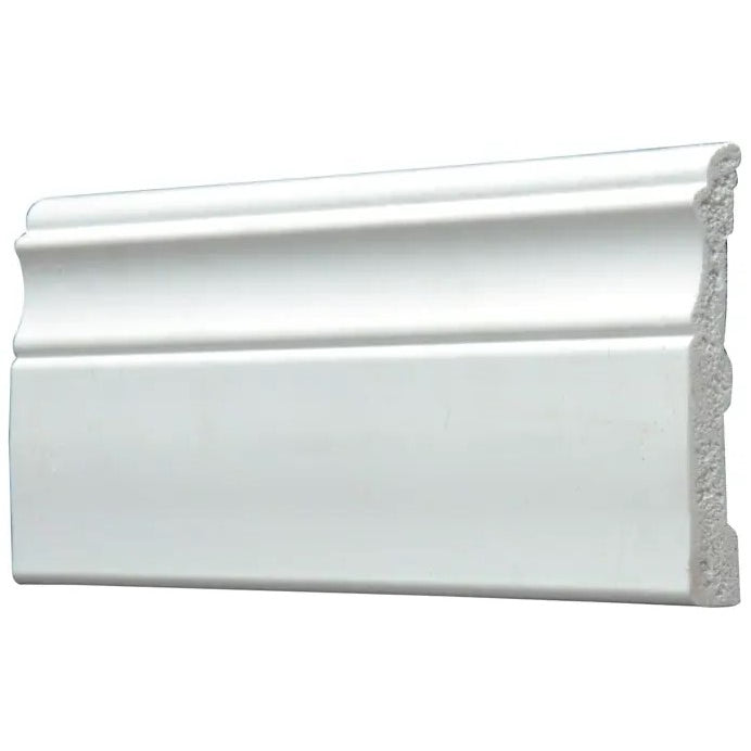 3/8" x 3" x 8' White PVC Colonial Baseboard Moulding