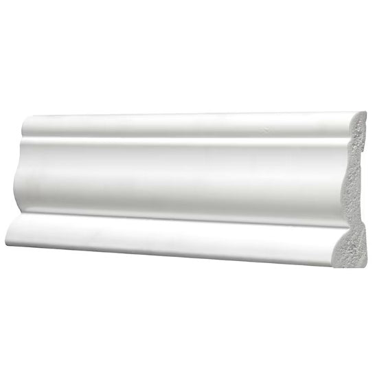 9/16" x 2-1/8" x 7' White PVC Colonial Casing Moulding