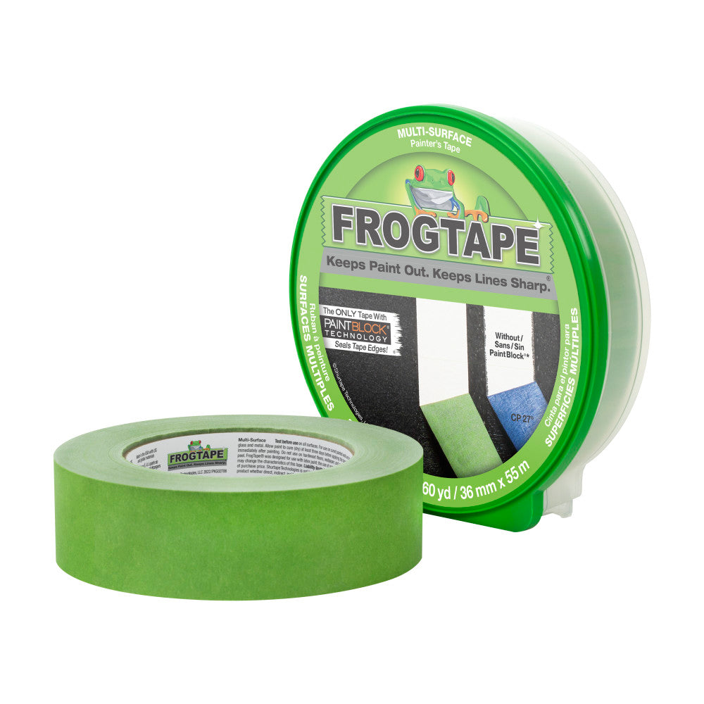 Shurtape 111990 36mm x 55m (1.41" x 60yd) Green Frogtape Multi-Surface Painter's Tape