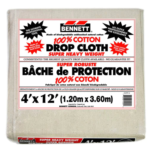 DROP CLOTH 4'X12' WHITE