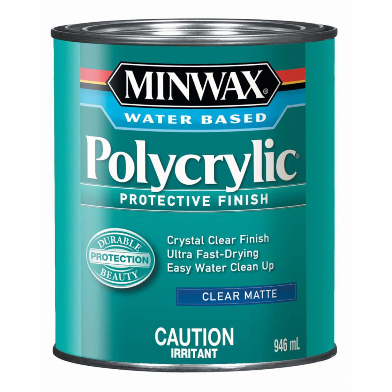 MINWAX® POLYCRYLIC™ PROTECTIVE FINISH 946ML CLEAR MATTE
