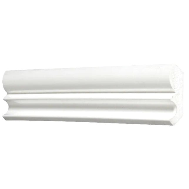 7/16"x1-5/8" x 8' White PVC Crown Moulding