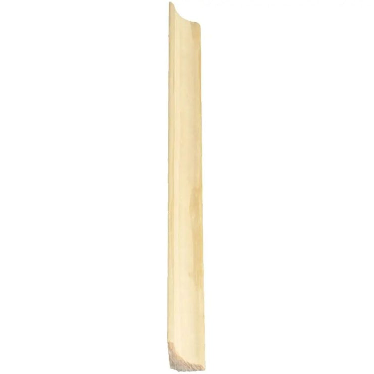 1/2" x 1/2" Finger Jointed Pine Cove Moulding, by Linear Foot