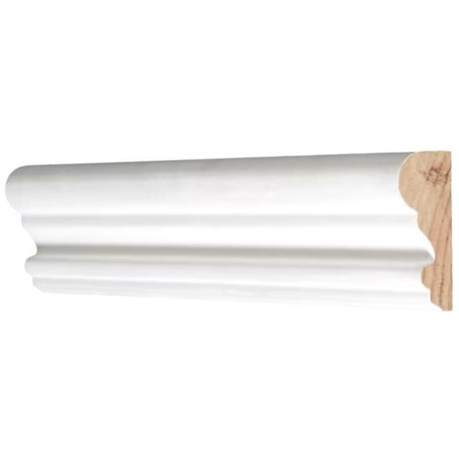 11/16" x 1-3/4" x 16' Finger Jointed Pine Primed Chair Rail Moulding