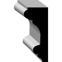 1.1/16" x 2.3/8" x 16' Finger Jointed Pine Primed Chair Rail Moulding