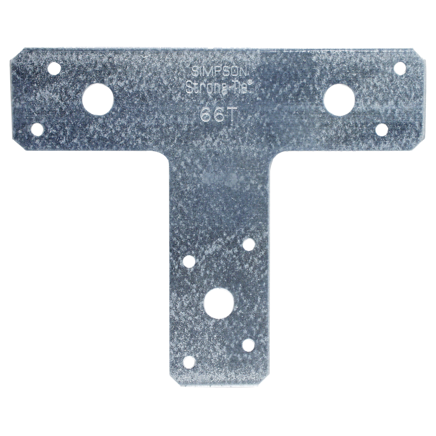 6"x5" 14-Gauge T Strap, Zinc Galvanized